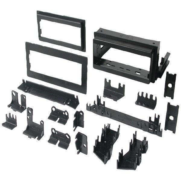 BEST KITS BKGM4 In-Dash Installation Kit (GM(R) Universal 1982-2003 with Factory Brackets & Flat, .5" & 1" Trim Plates Single-DIN)