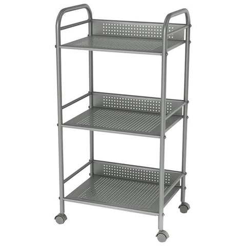 ATLANTIC 38436005 3-Tier Cart on Casters (Moon Mist)