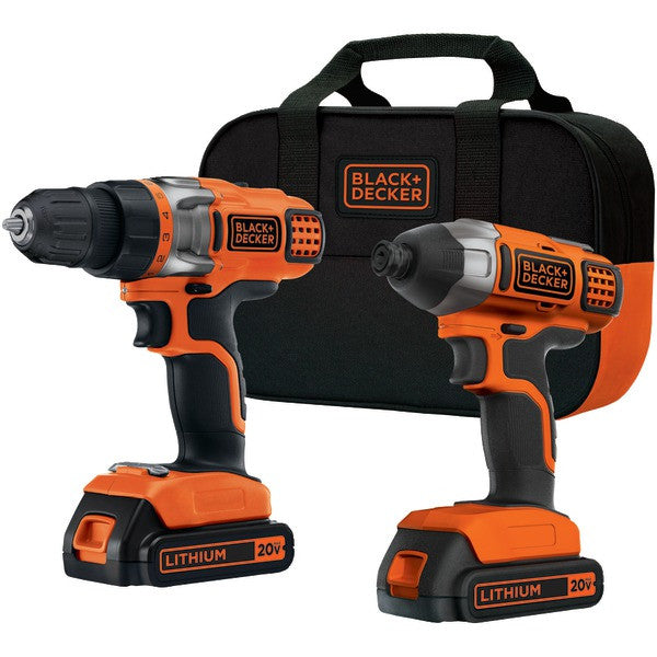 BLACK & DECKER BDCD220IA 20-Volt Drill-Impact Combo Kit
