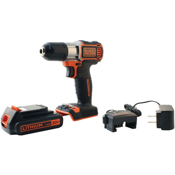 BLACK & DECKER BDCDE120C 20-Volt MAX Lithium Drill-Driver with AutoSense(TM) Technology