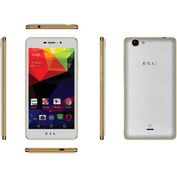 BLU L0051UUWHITE Life XL LTE Smartphone (White)