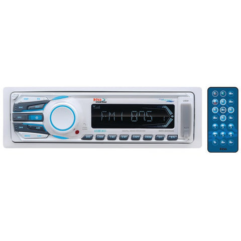 BOSS AUDIO MR1306UA Marine Single-DIN In-Dash Mechless AM-FM Receiver