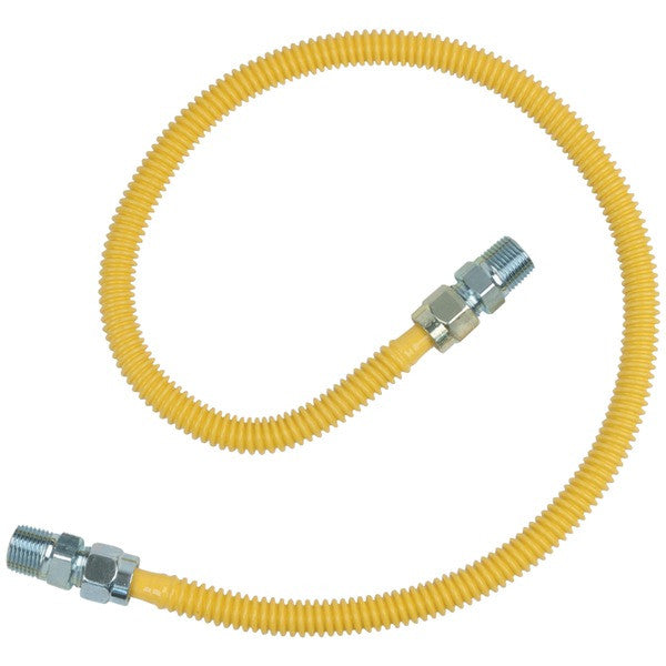 BRASSCRAFT CSSD44-36 Gas Range & Gas Furnace Flex-Line (1-2" OD x 36", 1-2" MIP x 1-2" MIP, Up to 71,100 BTU)