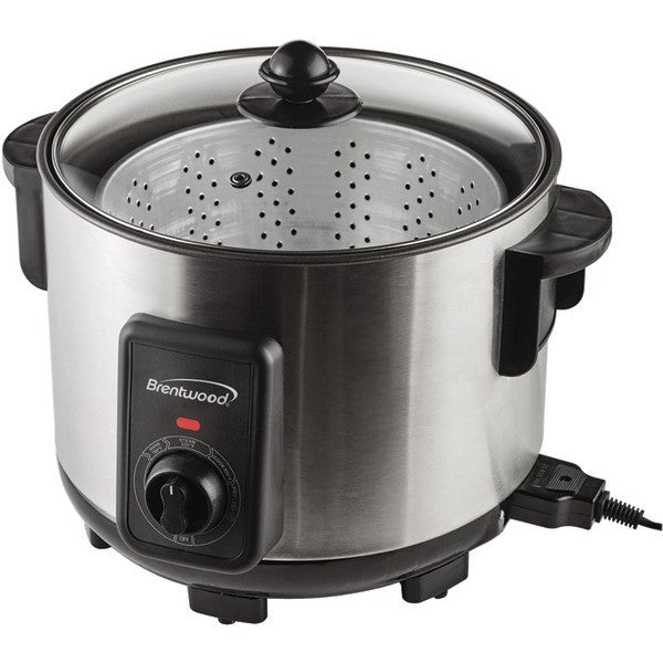 BRENTWOOD DF-705 5.2-Quart Stainless Steel Deep Fryer-Multicooker