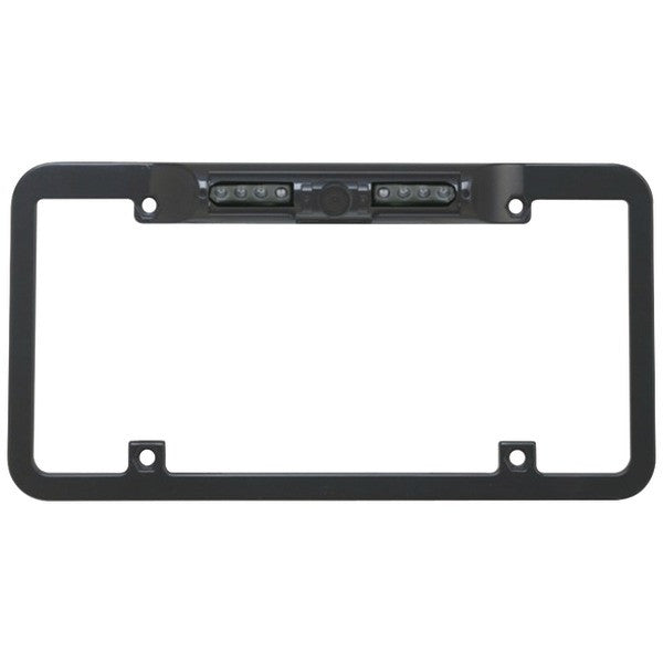 BOYO VTL300CIR Night Vision Zinc Metal License Plate Camera with Built-in IR, 140deg -Wide Viewing Angle & Reverse-Nonreverse Switch (Black)