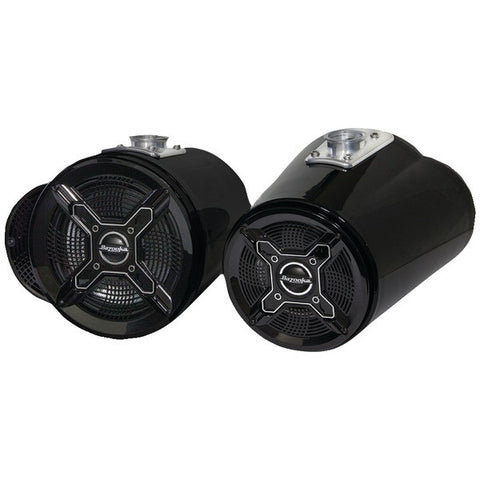 BAZOOKA MT8265B 8" & 6.5" 250-Watt Double-Ended Marine Tubbies (Black)