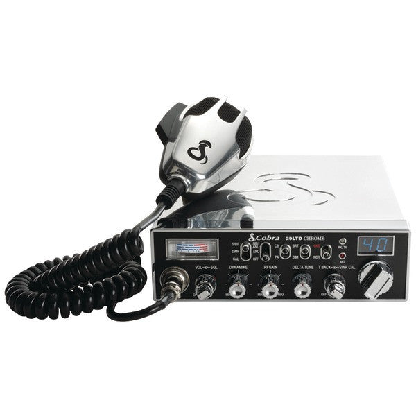 COBRA ELECTRONICS 29 LTD CHR Fully Chrome-Plated 29 LTD Classic(TM) CB Radio with Talkback