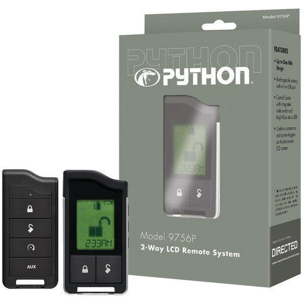 PYTHON 9756P 9756P 2-Way LCD RF Remote & Antenna with 1-Mile Range