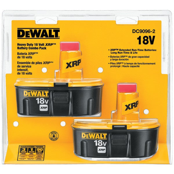 DEWALT DC9096-2 18-Volt XRP(TM) Batteries, 2 pk