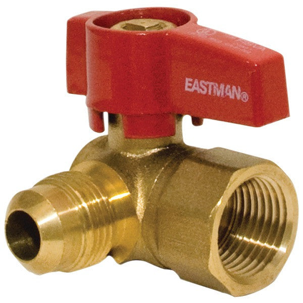 60034 1-2" OD Flare x 1-2" FIP Brass Gas Ball Valve
