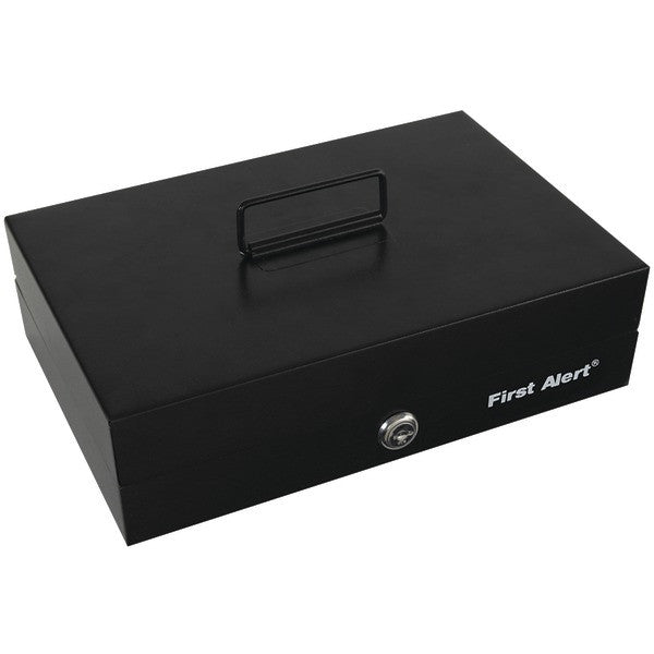 FIRST ALERT 3026F Steel Cash Box with Money Tray