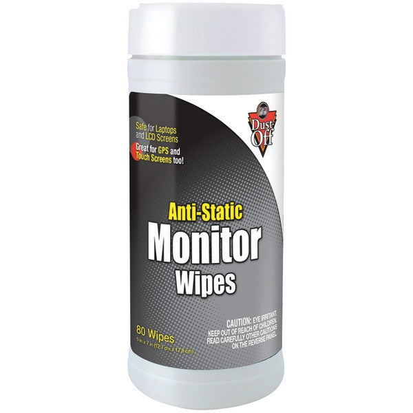 Dust Off DSCT Monitor Wipes, 80-ct