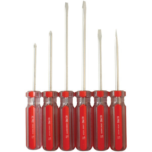 KC PROFESSIONAL 97214 6-Piece Chrome Vanadium Screwdriver