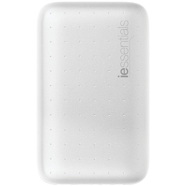 IESSENTIALS IEC-PB6-WT 6,000mAh Power Bank with UL Battery Pack (White)