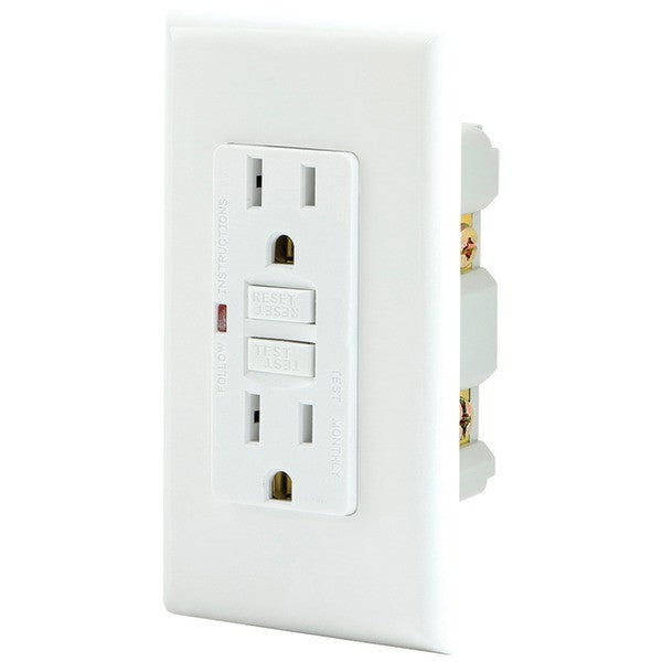 General Electric 32073 15-Amp Ground Fault Receptacle (White)