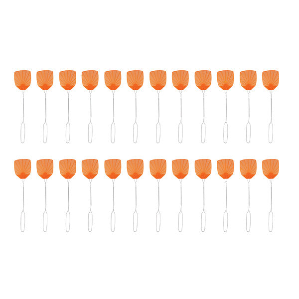Pic Wire Metal Handle Fly Swatter (24 Packs)