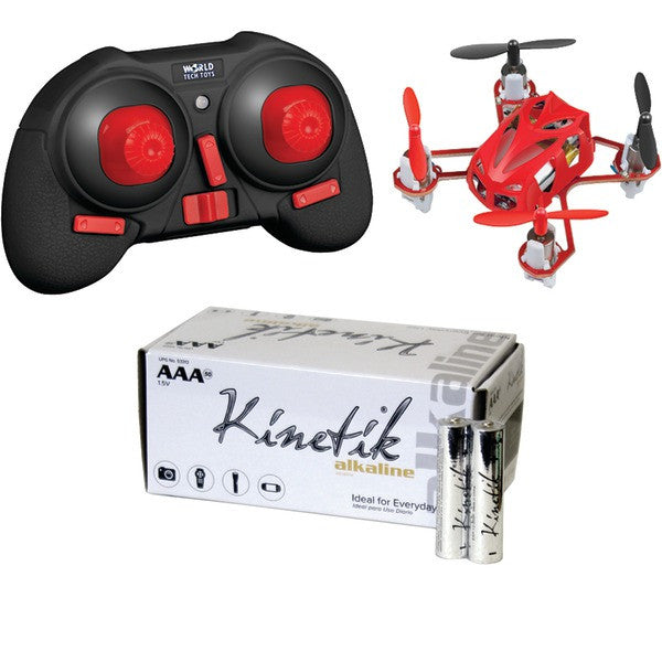 World Tech Toys 34452 4.5-channel 2.4ghz Supernova Drone & Kinetic 50 Pk Aaa