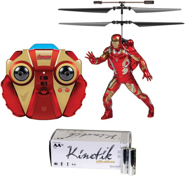 World Tech Toys 34858 2-channel Marvel Ir Helicopter & Kinetik Aa 50pk Aa 50pk