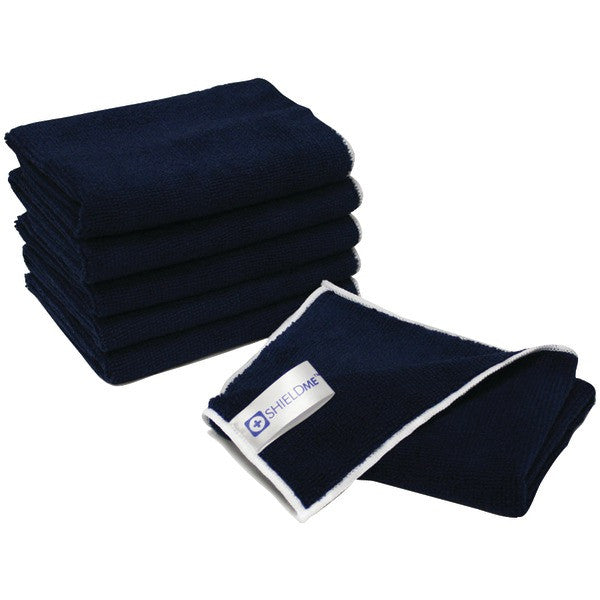 SHIELDME 4000 12" x 12" Antimicrobial Microfiber Cloths, 6 pk