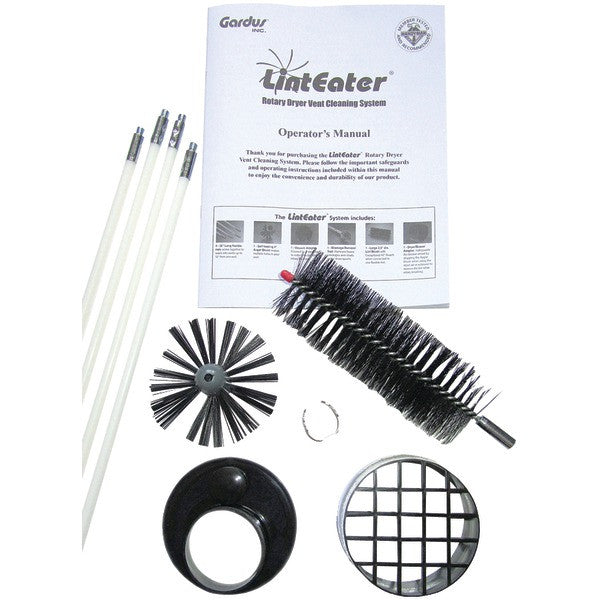 GARDUS RLE202 10-Piece LintEater(R) Dryer-Vent Cleaning System