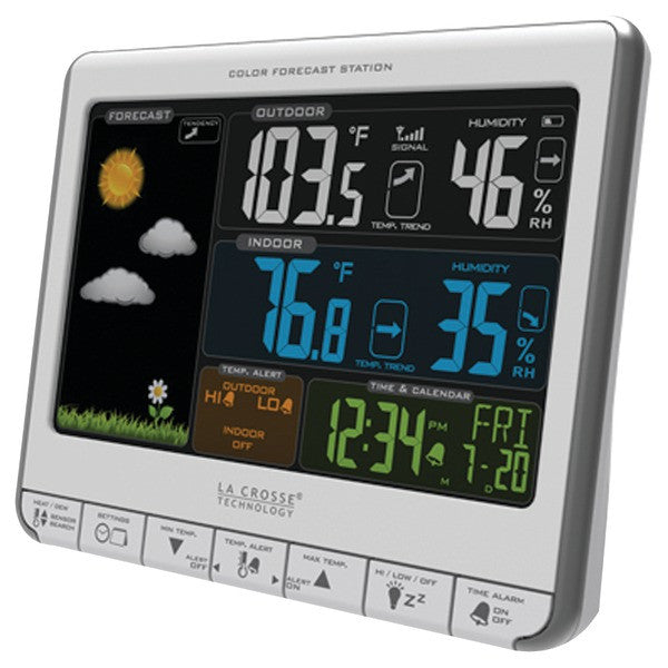 LA CROSSE TECHNOLOGY 308-1412S Color Weather Station