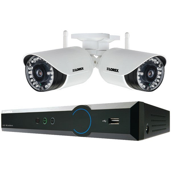 LOREX LH04141TC2WB 4-Channel 720p HD 1TB DVR with 2 Wireless Cameras
