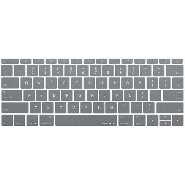 MACALLY KBGuardMBGY 12" MacBook(R) 2015 Edition Keyboard Protector (Gray)
