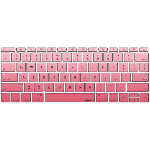 MACALLY KBGuardMBPKG 12" MacBook(R) 2015 Edition Keyboard Protector (Pink)