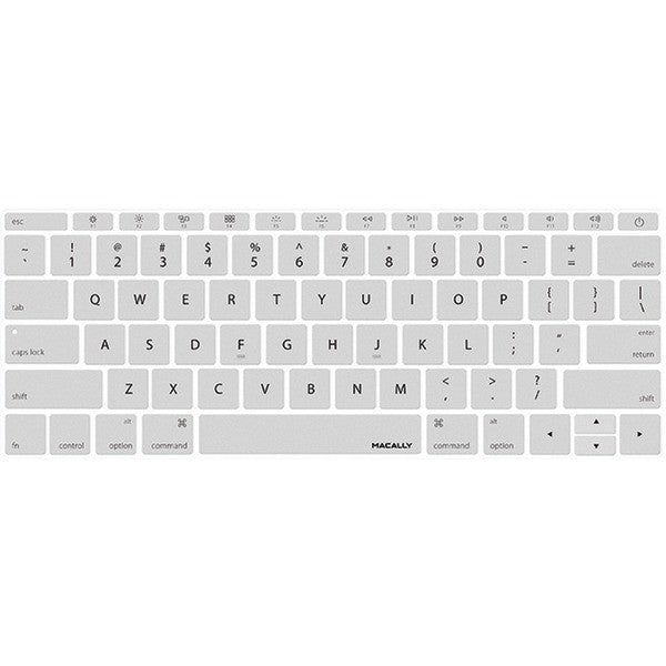 MACALLY KBGuardMBSL 12" MacBook(R) 2015 Edition Keyboard Protector (Silver)
