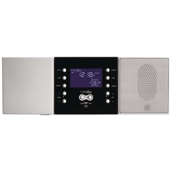 M&S SYSTEMS DMC3-4 3- or 4-Wire Retrofit Music-Communication System Master Unit (White)