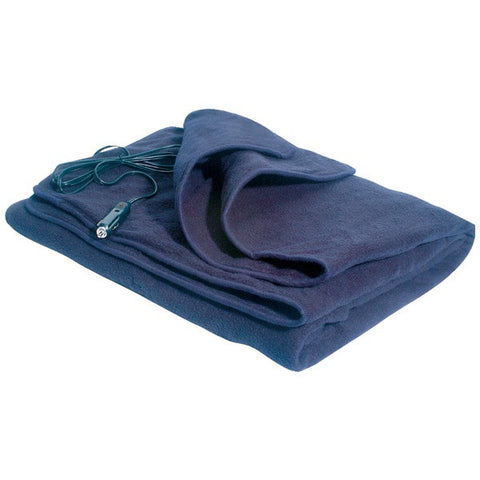 MAXSA INNOVATIONS 20013 Comfy Cruise(R) Heated Travel Blanket (Navy Blue)