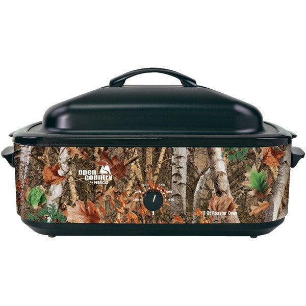 Open Country By NESCO 4818-17 Portable 18-Quart Woodland Birch Roaster Oven