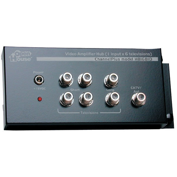 OPEN HOUSE H816BID 1 x 6 Amplified TV Splitter
