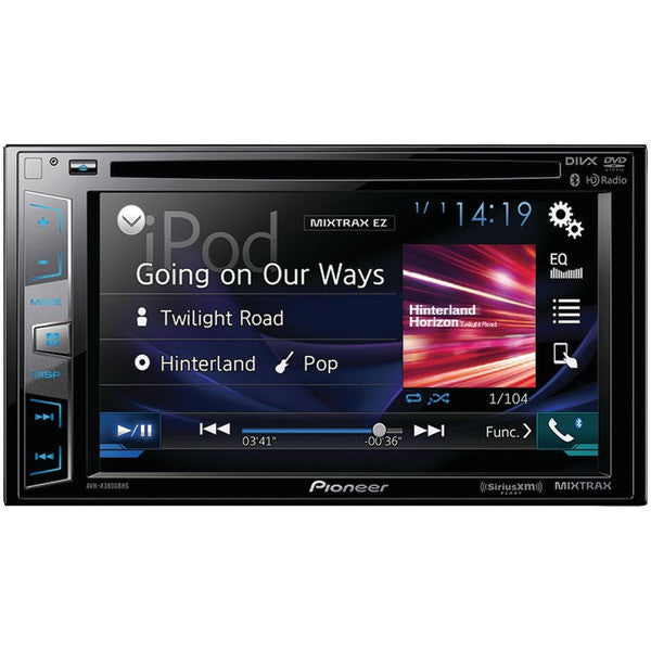 6.2" Double-DIN In-Dash DVD Receiver with Bluetooth(R), Siri(R) Eyes Free, SiriusXM(R) Ready, HD Radio(TM), Spotify(R), AppRadio One(TM) & Dual Camera Input