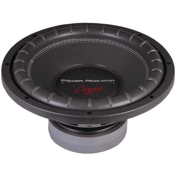 POWER ACOUSTIK CW2-124 Crypt Series Dual Voice-Coil Subwoofer (12", 2,000 Watts)