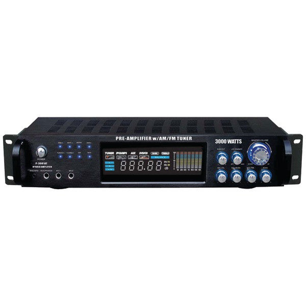 PYLE PRO P3001AT Hybrid Amp & AM-FM Tuner (3,000 Watt)