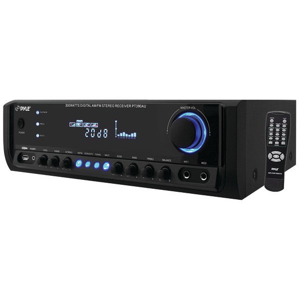 PYLE HOME PT390AU 300-Watt Digital Home Stereo Receiver System