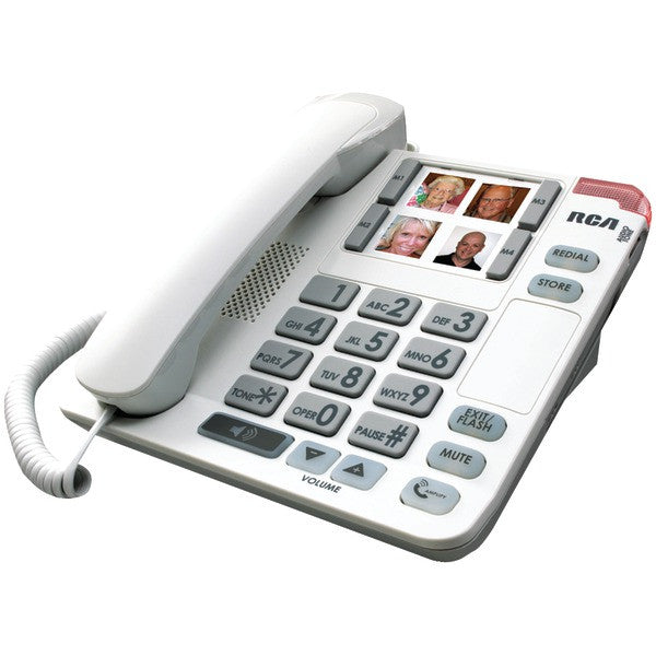 RCA 1123-1WTGA Legend Series Amplified Big-Button Corded Deskphone with Speakerphone