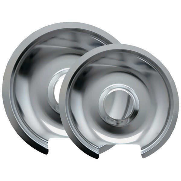 RANGE KLEEN 10562X Chrome Drip Pans, 2 pk (Style D)