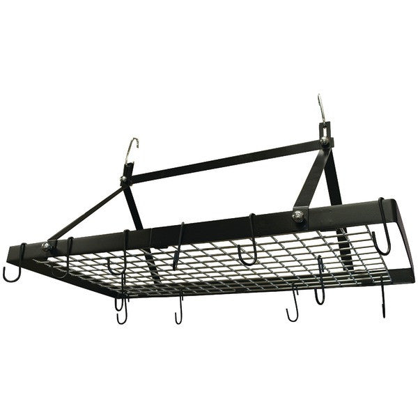 Range Kleen Mfg. CW6013 Black Enamel Rectangle Pot Rack