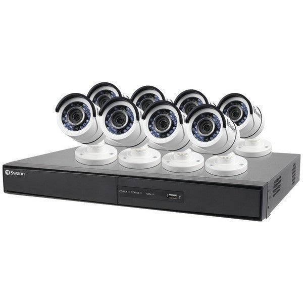 SWANN SWDVK-164508-US 16-Channel 1080p 2TB DVR with 8 Bullet Cameras