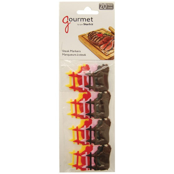 Starfrit Gourmet 080612-012-0000 Steak Markers, 20-ct