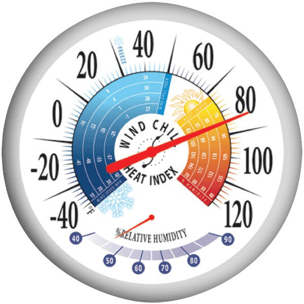 SPRINGFIELD 90078 13.25" Thermometer with Hygrometer