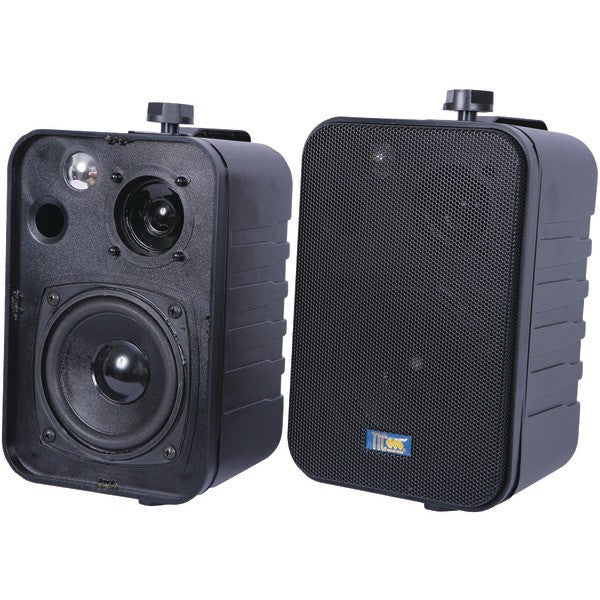 TIC CORPORATION ASP25B 3-Way Indoor-Outdoor 50-Watt Speakers (Black)