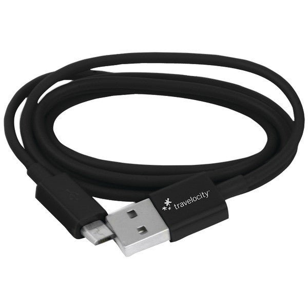 TRAVELOCITY TVOR-DCM45-BW Micro Data Cable, 4.5ft