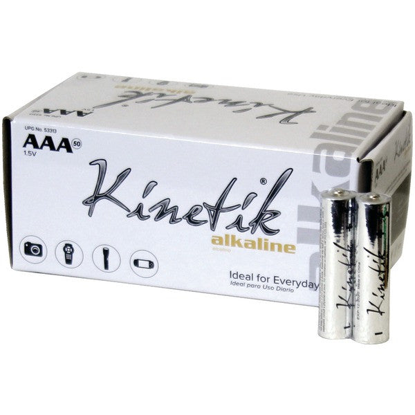 KINETIK 53313 AAA Alkaline Batteries, 50 pk