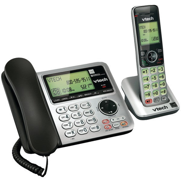 VTECH VTCS6649 DECT 6.0 Speakerphone with Corded Base (Single-Handset System)