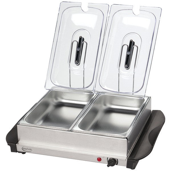 BETTY CROCKER BC-2587CY Stainless Steel Buffet Server with Warming Tray