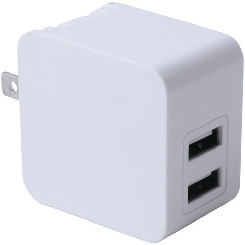 IWERKZ 44562 3.4-Amp Dual-Port USB Wall Charger (White)