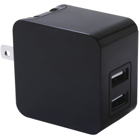 IWERKZ 44563 3.4-Amp Dual-Port USB Wall Charger (Black)